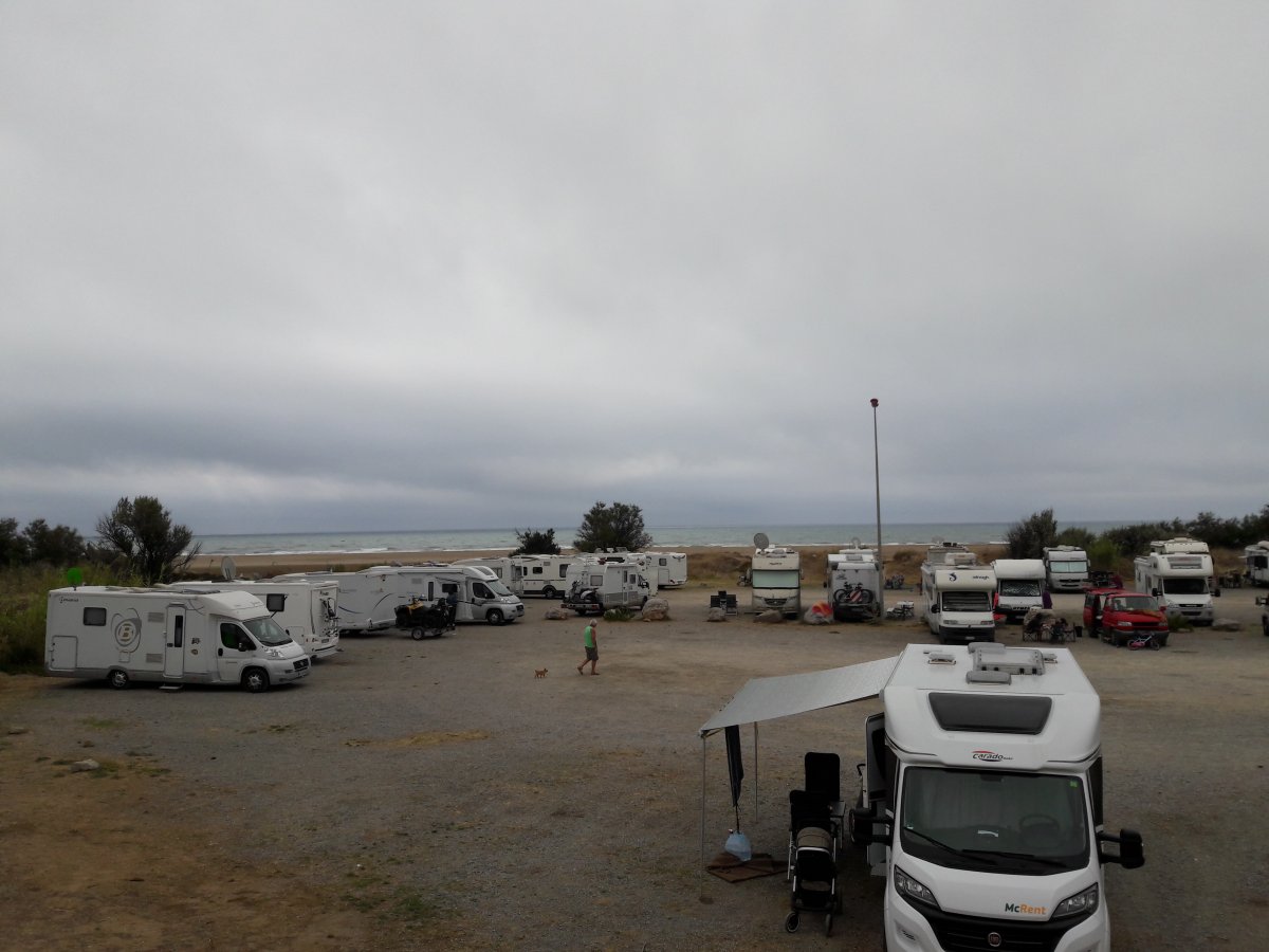 Geschlossen Aire Camping Car Narbonne Plage